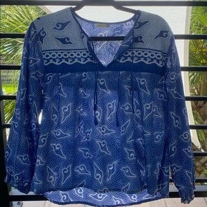 MATTA NY ZAIRA SHELL TOP - TURKISH BLUE